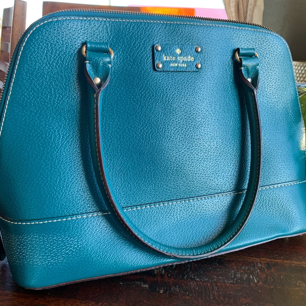 Kate Spade Dome Satchel -Wellesley -Peacock 💙